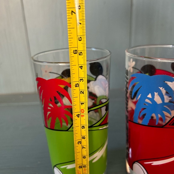 Vintage Mickey & Minnie Mouse Driving a Convertible Glasses | Set of 2 - Picture 6 of 8